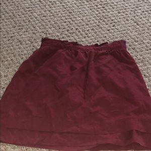 Cute Love 21 burgundy skirt!